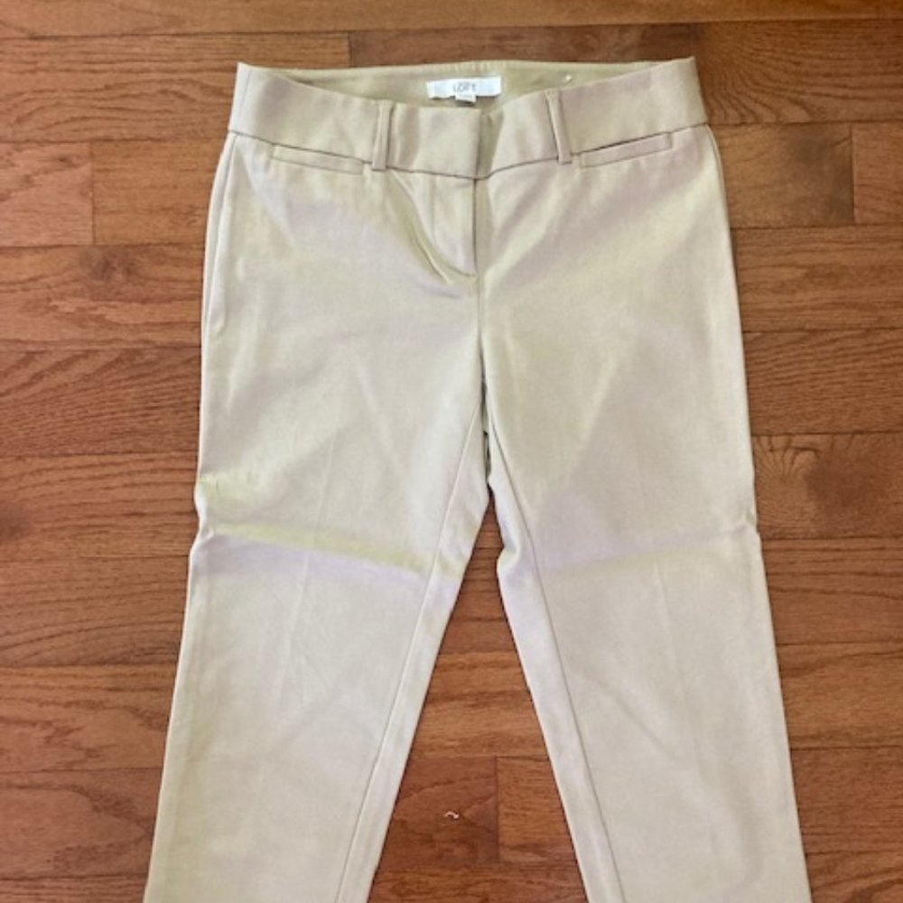 LOFT chinos, 0P, beige, New without tag
